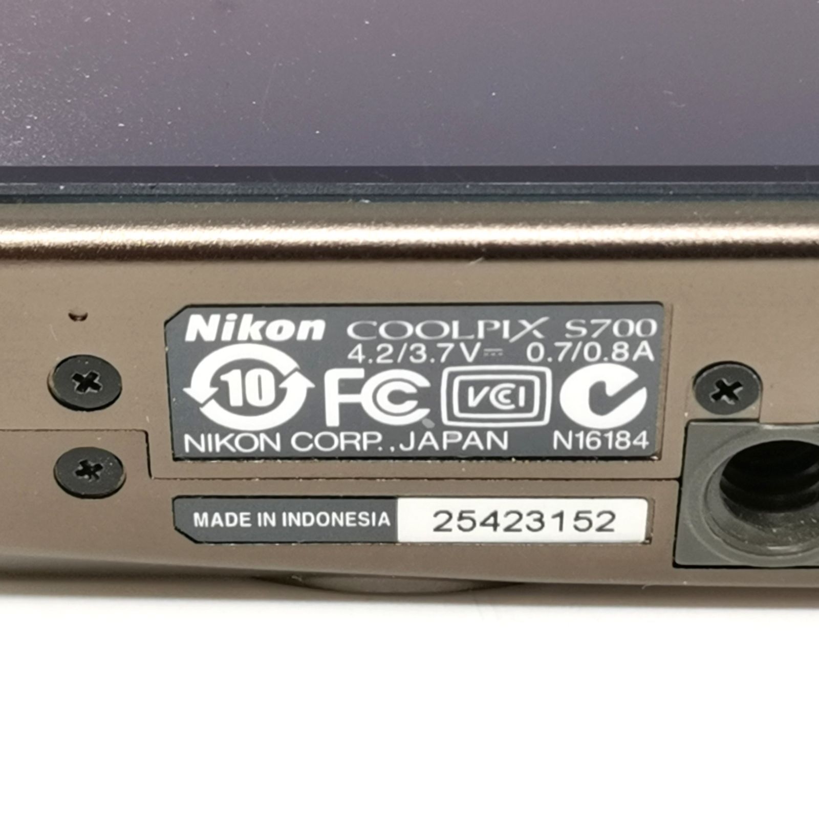 ニコン coolpix s700 ブラウン デジカメ デジタルカメラ 訳あり品 箱 