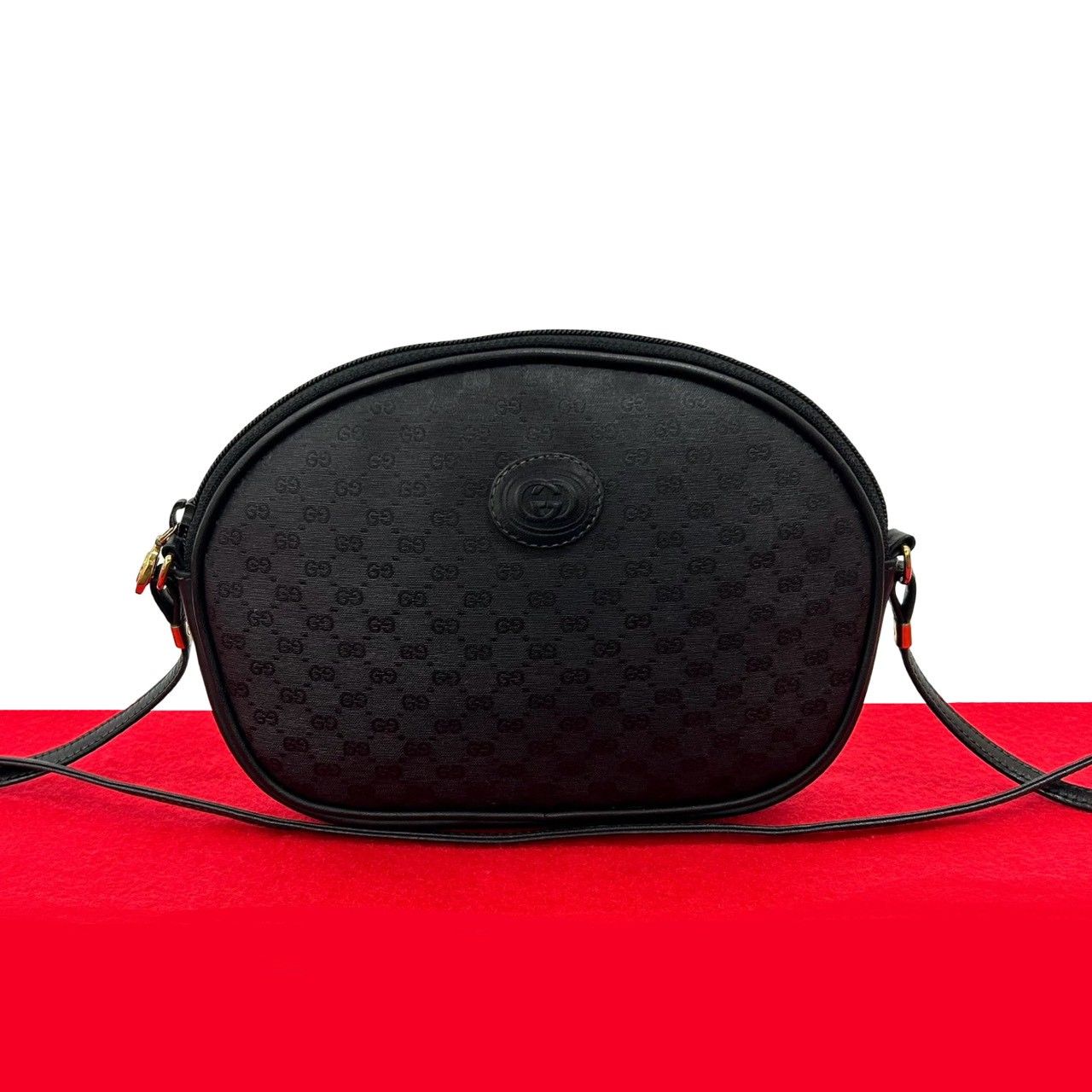 極 美品 GUCCI グッチ オールドグッチ ヴィンテージ マイクロGG ロゴ