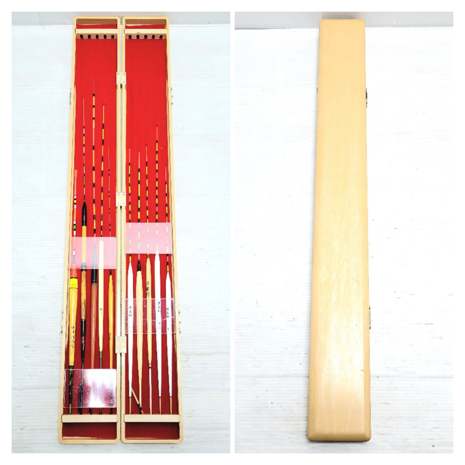 現状品)ヘラブナ釣り用 棒浮き & 苔水仕掛け箱 & Monster Jack ビッグ