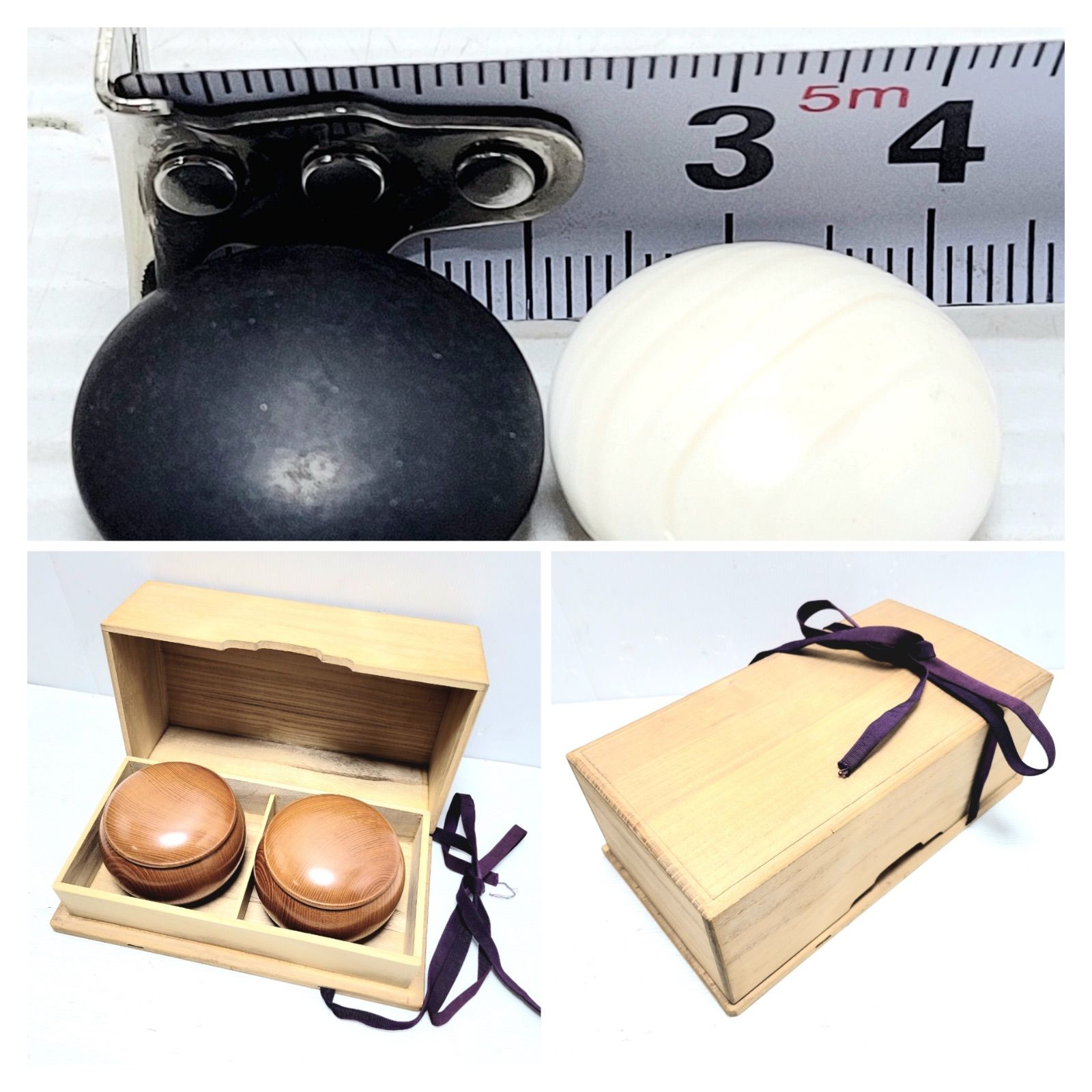 希少 囲碁盤 42x30.5cm 16.9kg & 碁石 蛤 桐箱付き - メルカリ