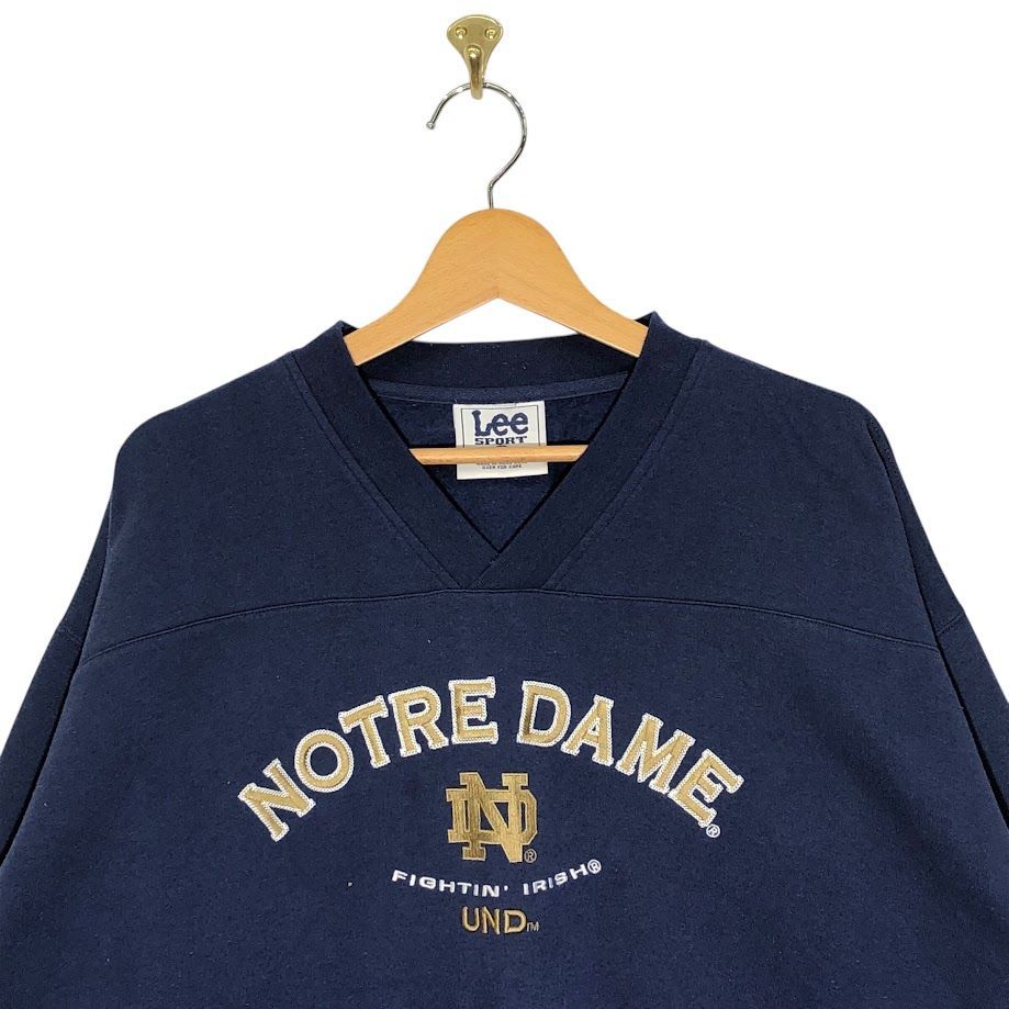 Lee SPORT リースポーツ カレッジ刺繡 ノートルダム大学 スウェット