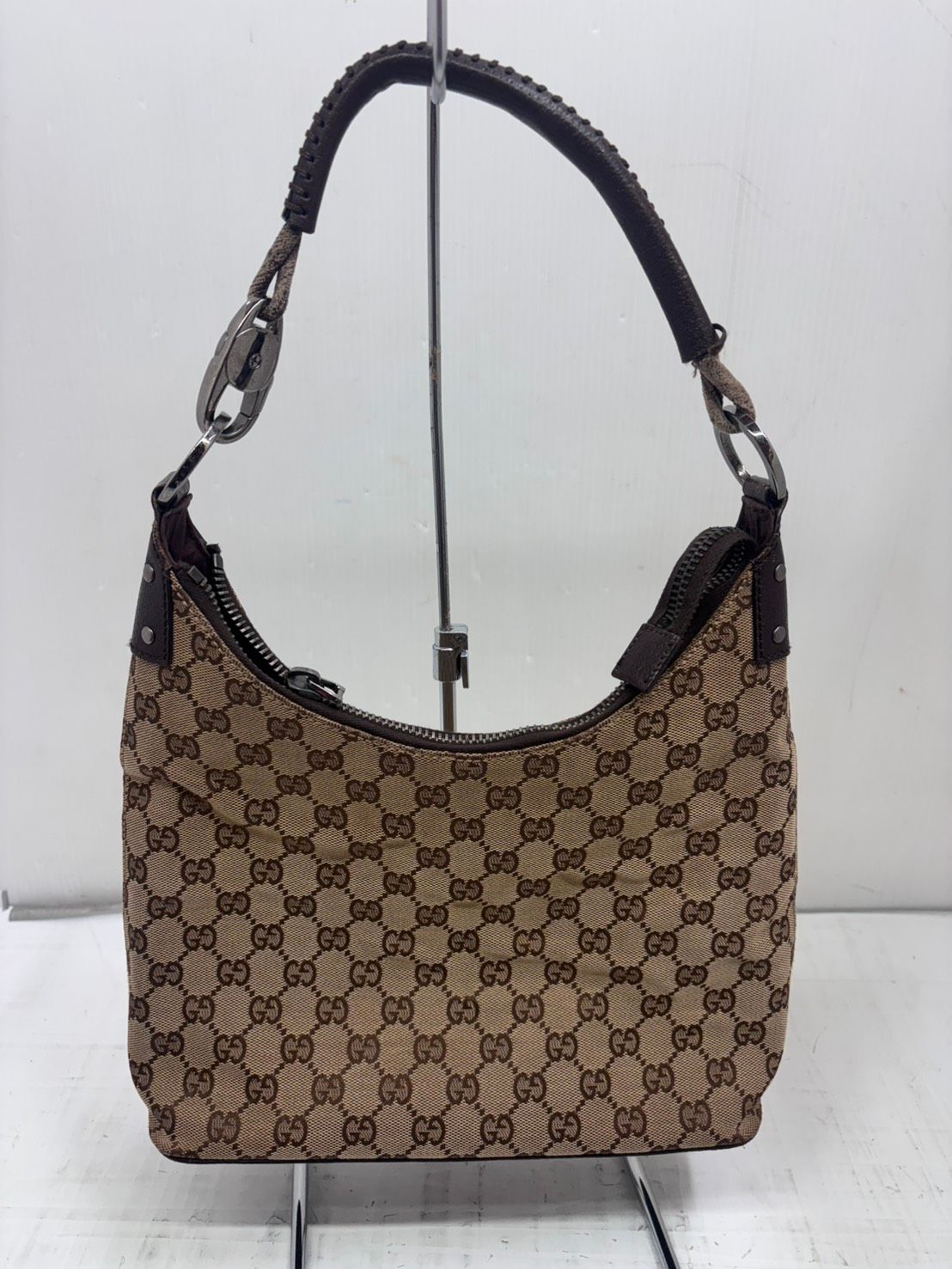 極美品 GUCCI グッチ ウエストバッグ ショルダーバッグ GG キャンバス GUCCI - グッチ ウエストバッグ ボディバッグ GGキャンバス 28566