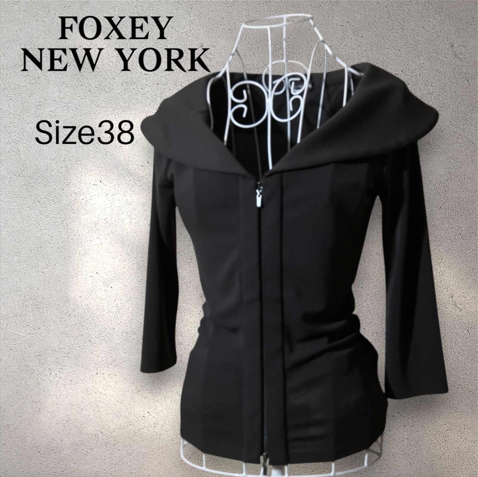 タグ付き未使用✨フォクシーニューヨーク ダブルジップパーカー 洗濯可 38 M ダブルZIPパーカー【洗濯機洗い可】（パーカー） | OPAQUE.CLIP