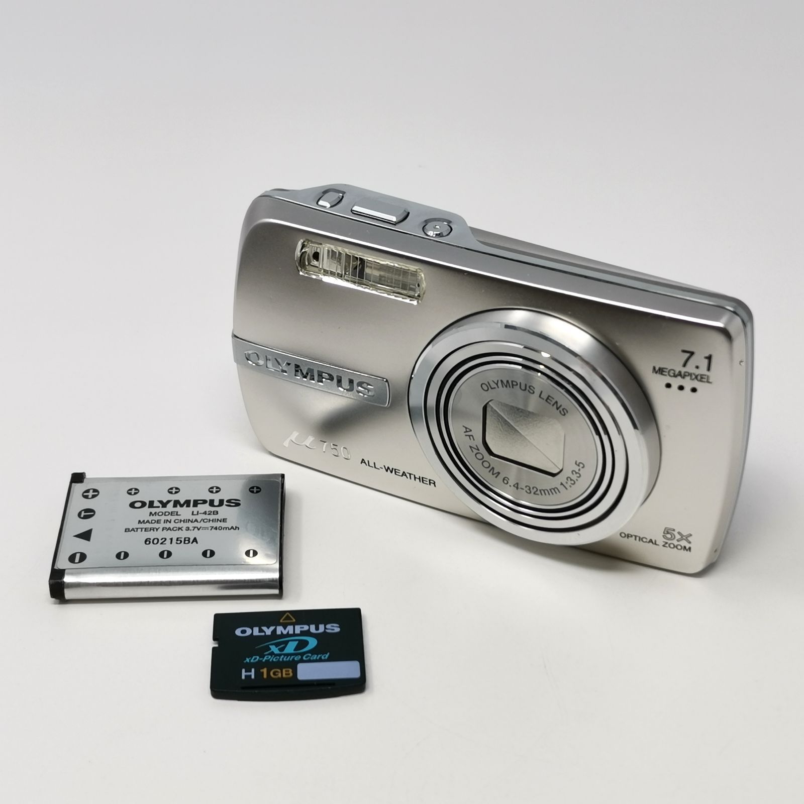 【動作確認済み】 OLYMPUS オリンパス μ750 デジタルカメラ オリンパス μ750 シルバー デジカメ 動作確認済み 訳あり品 デジタル