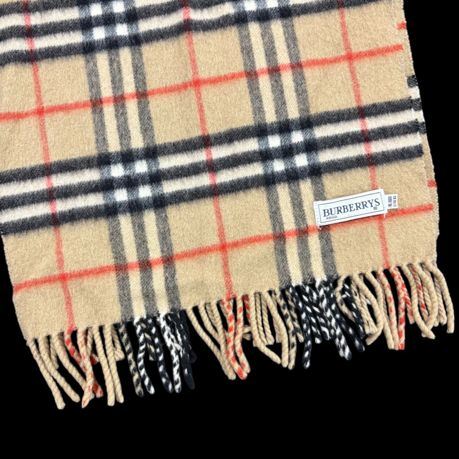 新品未使用タグ付き ヴィンテージ Burberrys バーバリー マフラー BURBERRYS マフラー 旧タグ 三陽商会 ストール バーバリーズ ノバ