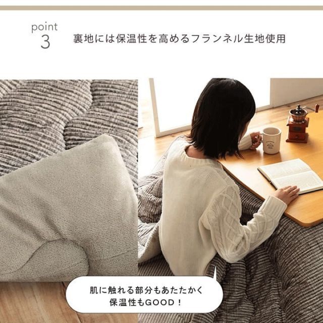 種類4:205×205cm/ブラウン こたつ布団 無地 コーデュロイ調 抗菌防臭 『グランド』6カラー 3サイズ ベージュ ブラウン グリーン グレー オレンジ ネイビー フランネル おしゃれ 送料無料 こたつ布団 正方形 単品 五層 中綿1.8kg 種類5:グレー⁄205×285cm