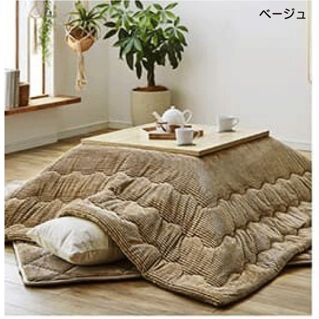 種類4:205×205cm/ブラウン こたつ布団 無地 コーデュロイ調 抗菌防臭 『グランド』6カラー 3サイズ ベージュ ブラウン グリーン グレー オレンジ ネイビー フランネル おしゃれ 送料無料 こたつ布団 正方形 単品 五層 中綿1.8kg 種類5:グレー⁄205×285cm