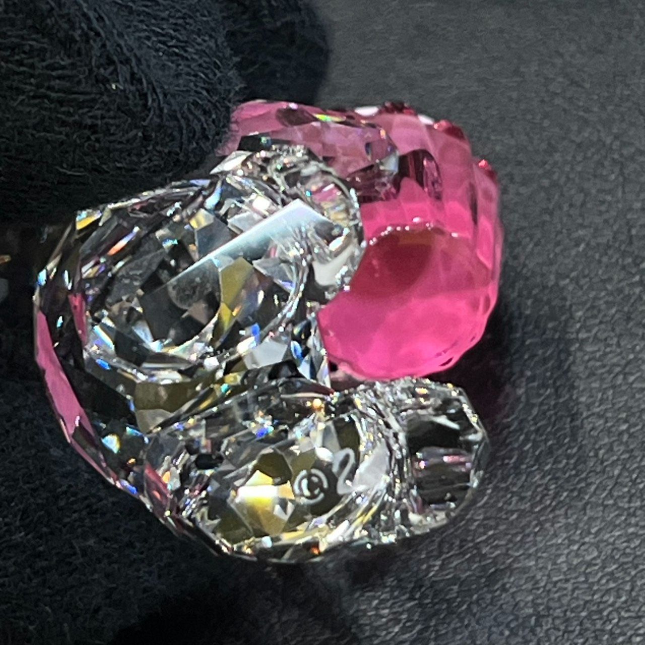 EL6】 Swarovski スワロフスキー クリスベア ピンクカップケーキ