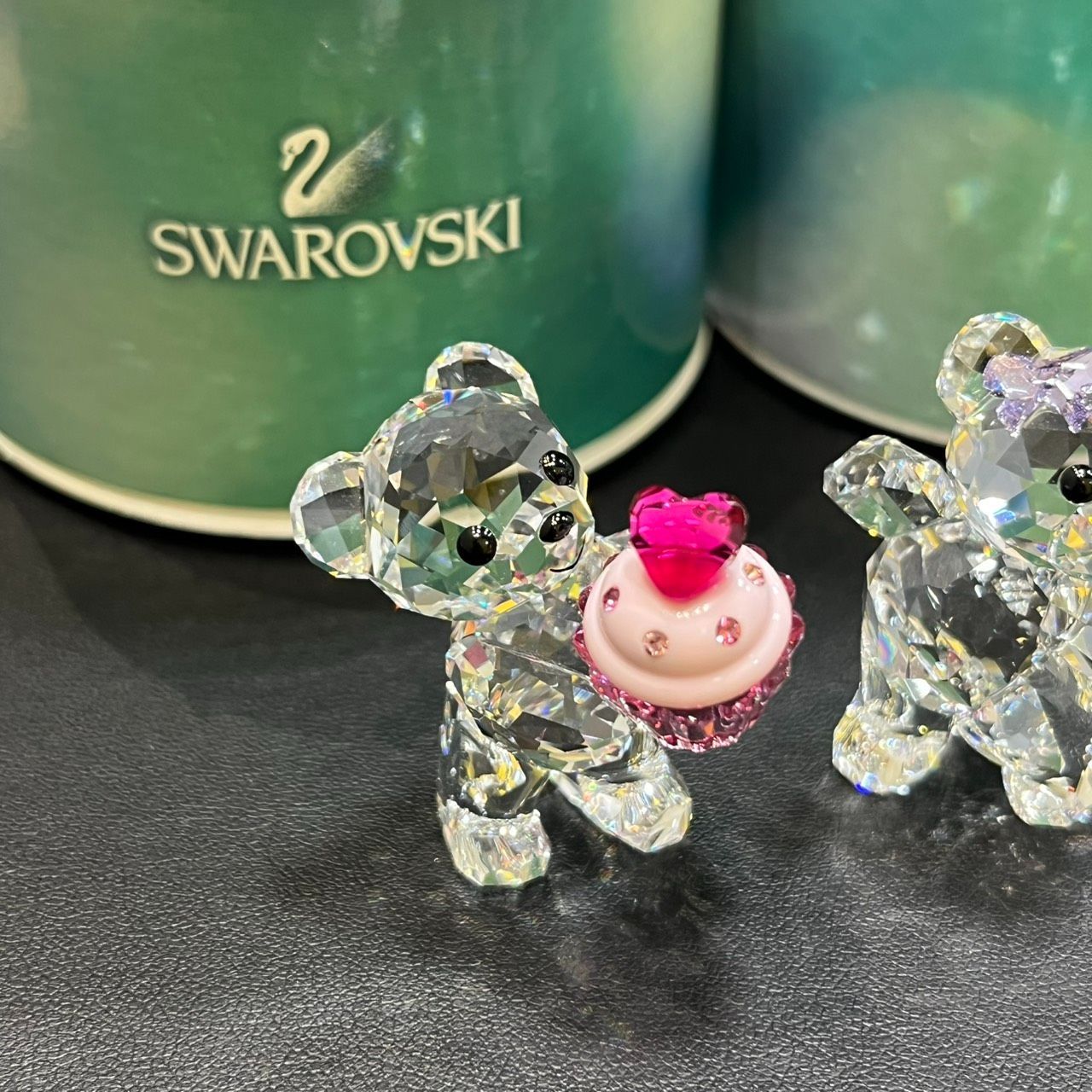 EL6】 Swarovski スワロフスキー クリスベア ピンクカップケーキ
