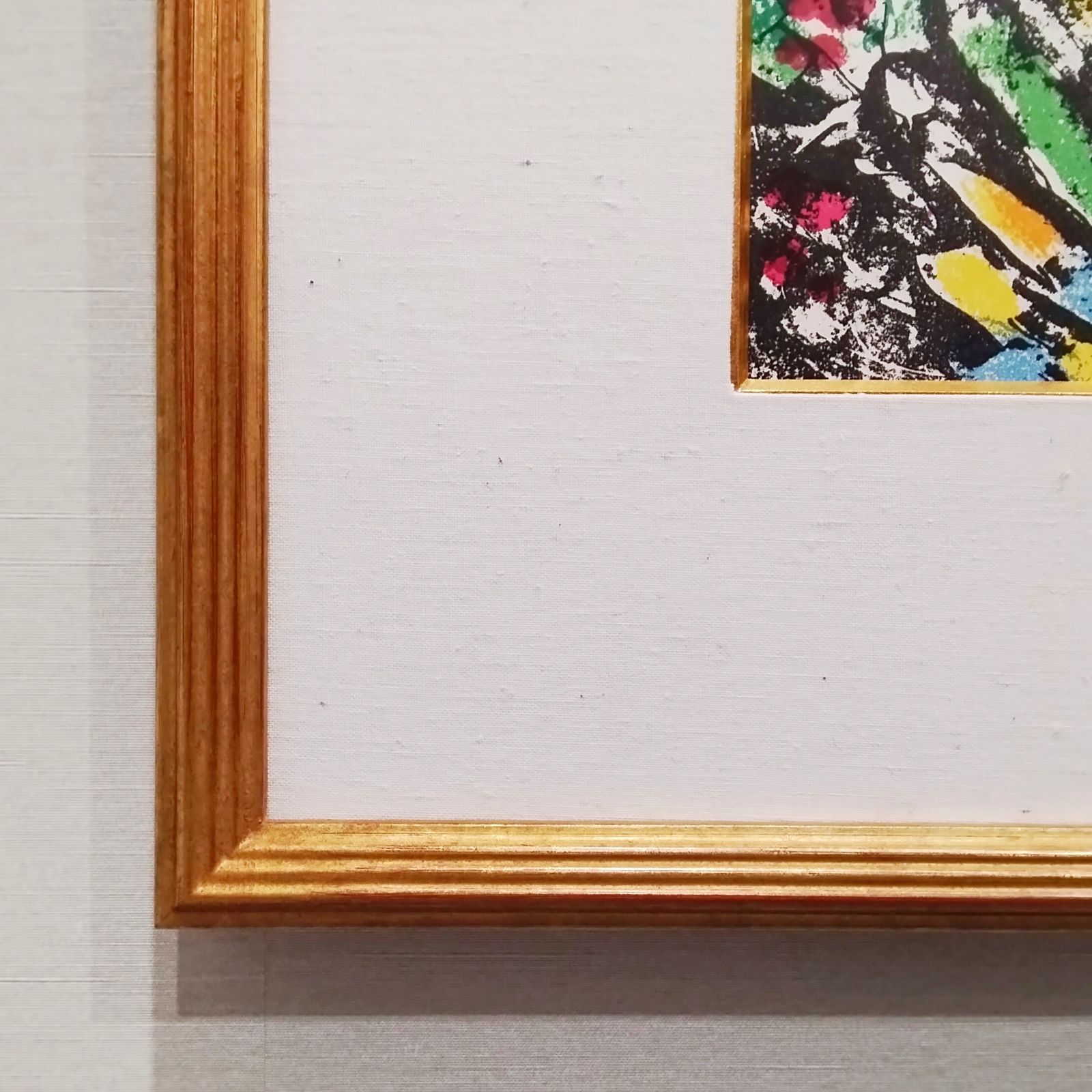 シャガール サーカスの幻 1963年 リトグラフ 版画 ムルロー工房 額付