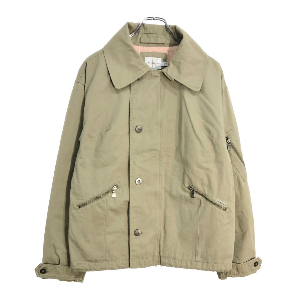 00年代   カルバンクライン ジャケット ベージュ(メンズ L)中古 古着 V7203 00年代 Calvin klein カルバンクライン ジャケット ベージュ(メンズ L