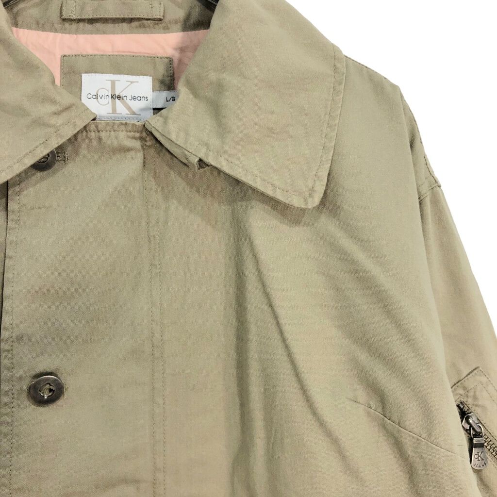 00年代   カルバンクライン ジャケット ベージュ(メンズ L)中古 古着 V7203 00年代 Calvin klein カルバンクライン ジャケット ベージュ(メンズ L