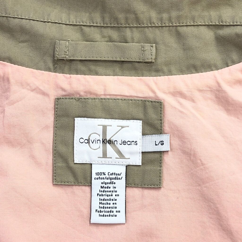 00年代 Calvin klein カルバンクライン ジャケット ベージュ(メンズ L