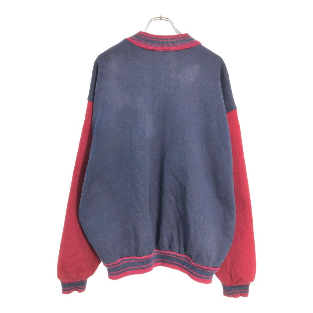 90年代 FRUIT OF THE LOOM フルーツオブザルーム スウェット スタジャン ネイビー(メンズ XXL)中古 古着 V7205 90年代 FRUIT OF THE LOOM フルーツオブザルーム スウェット