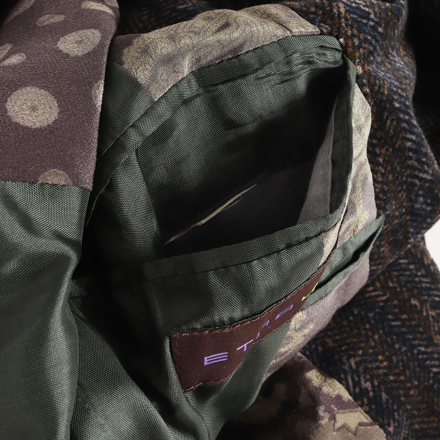 ETRO エトロ ジャケット ネイビー オレンジ サイズ:46 | シルク 