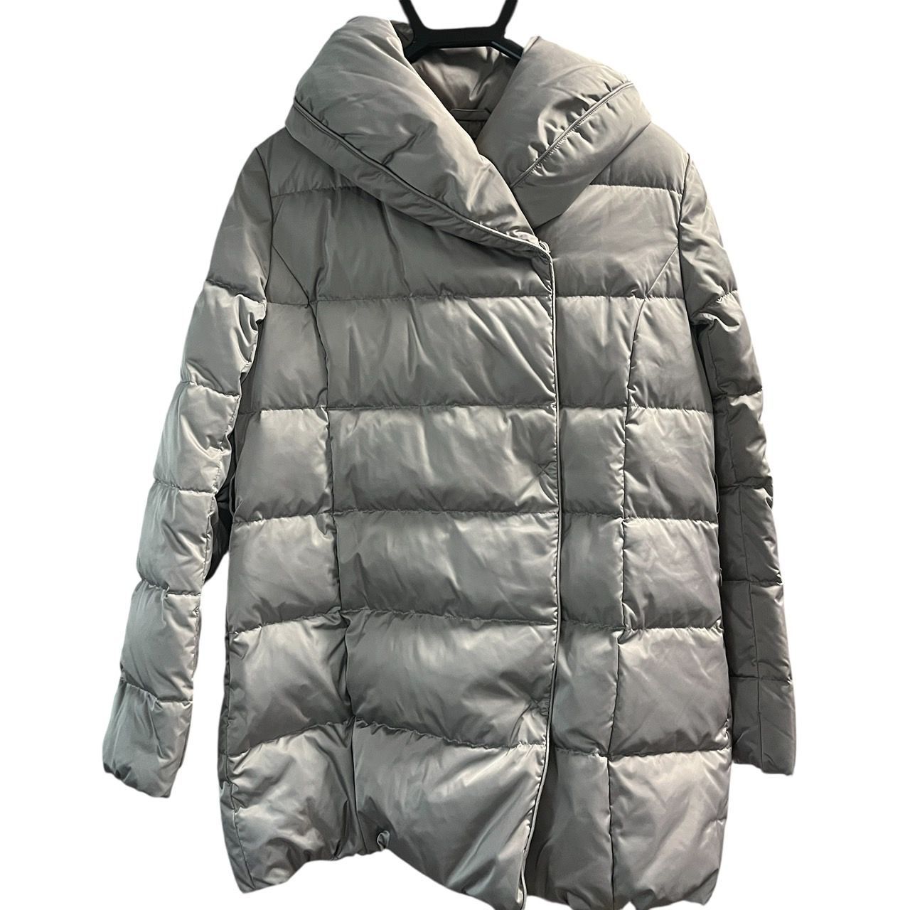 美品】アマカ AMACA ダウンコート ショールカラー ロング丈 ベージュ 
