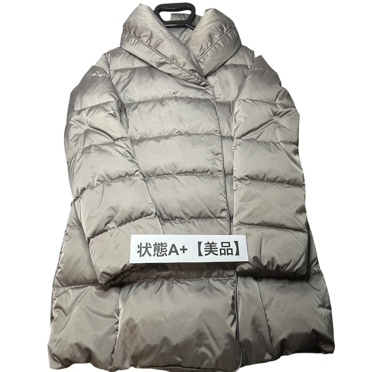 美品】アマカ AMACA ダウンコート ショールカラー ロング丈 ベージュ 