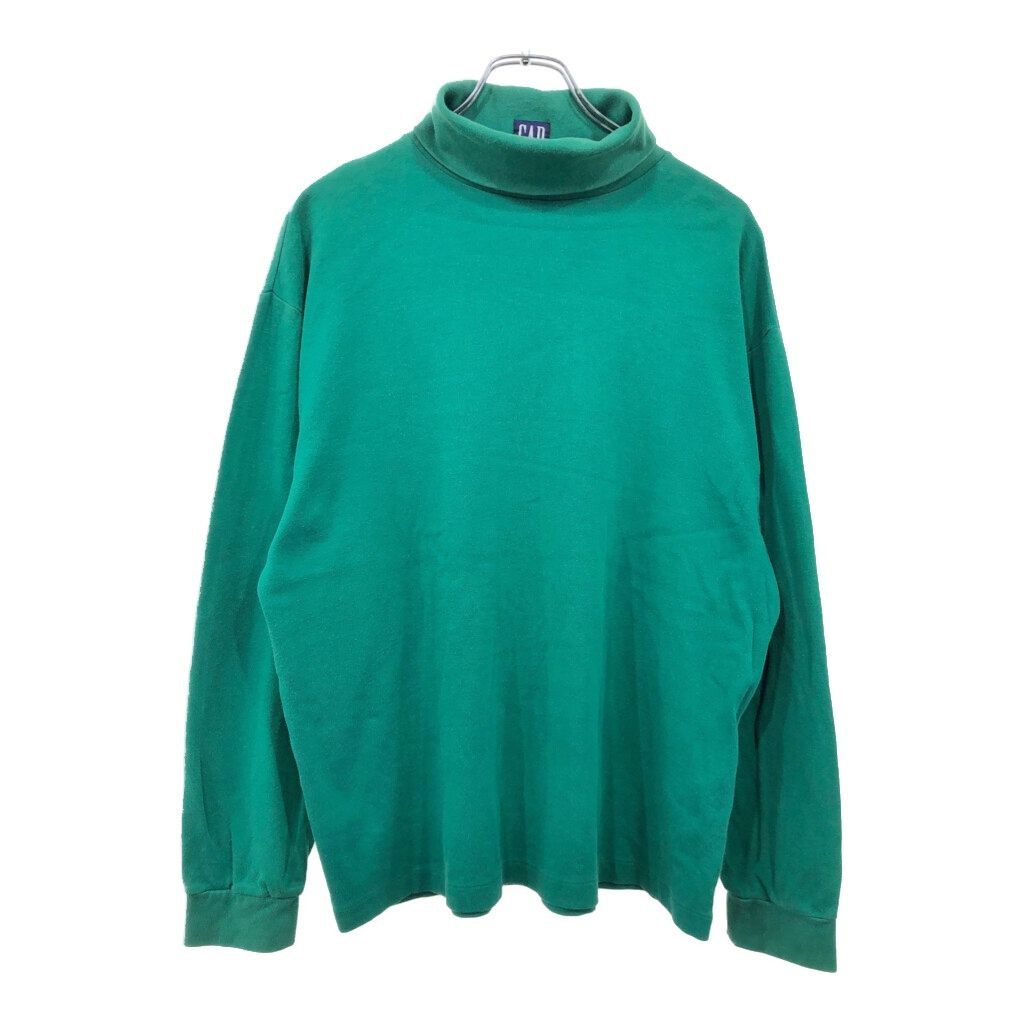 90年代 GAP ギャップ タートルネック 長袖Tシャツ グリーン(メンズ M
