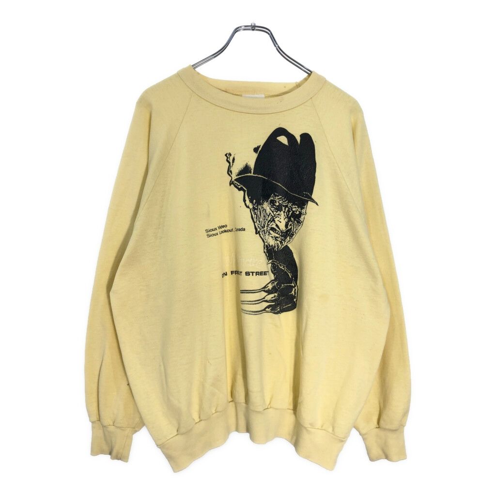 80年代 A Nightmare on Elm Street スウェット ムービー イエロー