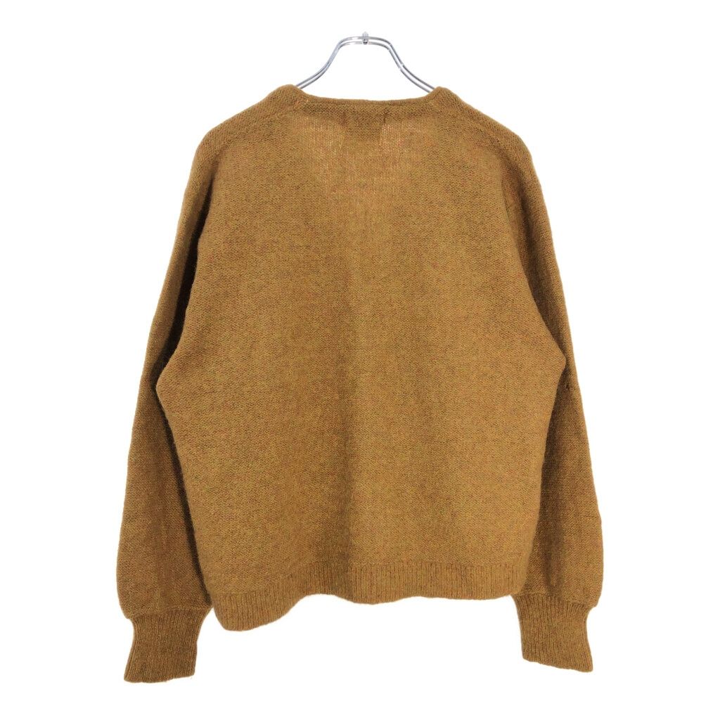 70年代 アルパカ混 ウールニット カーディガン ヴィンテージ ブラウン