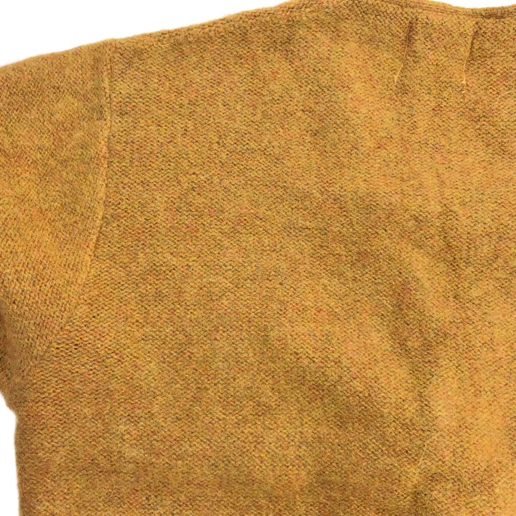 70年代 アルパカ混 ウールニット カーディガン ヴィンテージ ブラウン