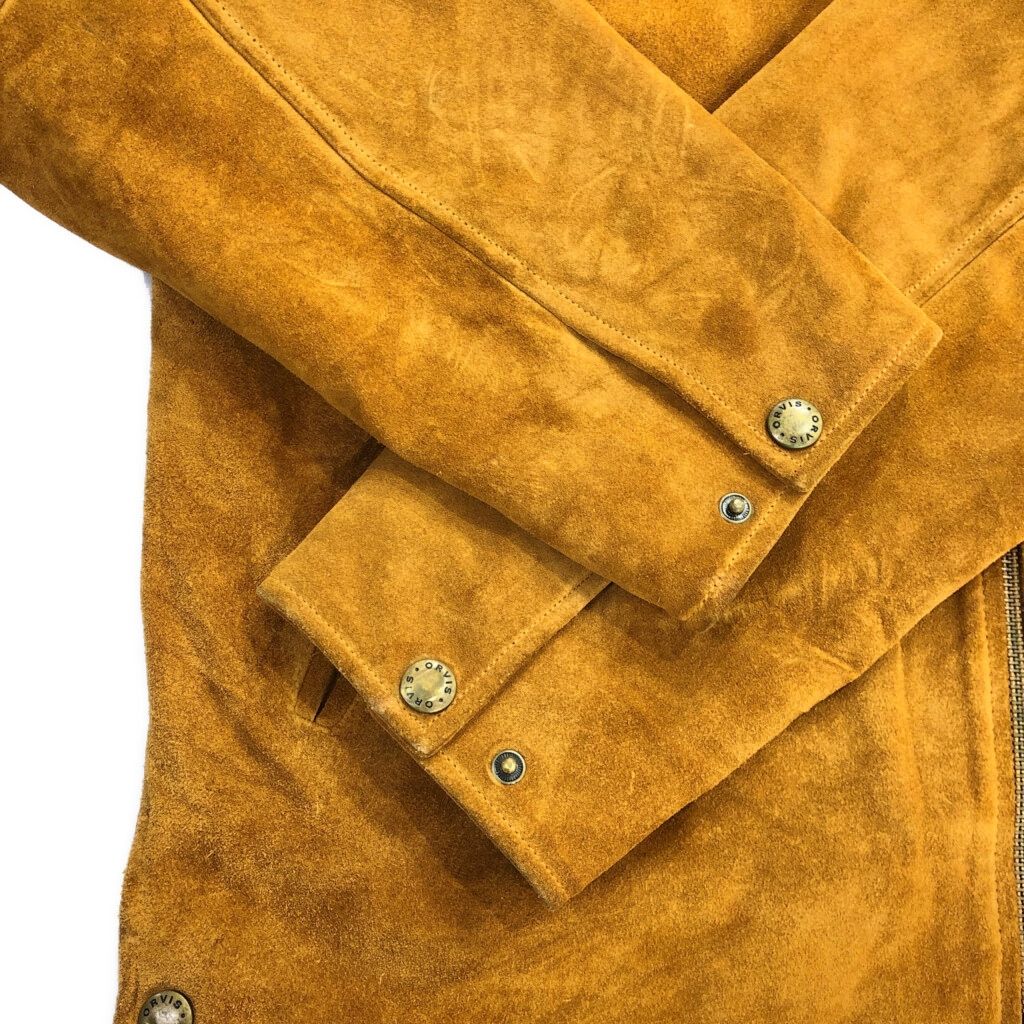 ORVIS オービス レザージャケット アウトドア ライトブラウン(メンズ L