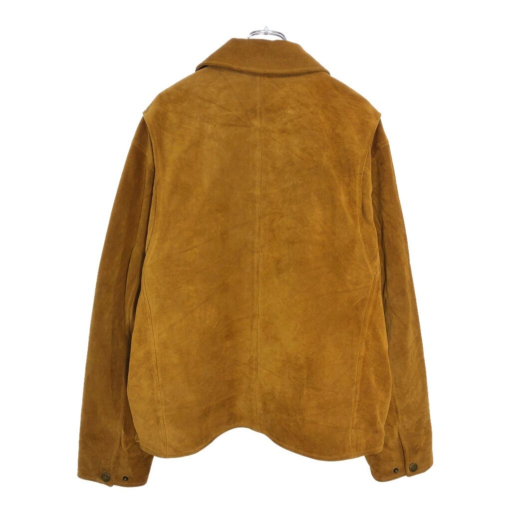 ORVIS オービス レザージャケット アウトドア ライトブラウン(メンズ L)中古 古着 V7448 ORVIS オービス レザージャケット アウトドア ライトブラウン(メンズ L