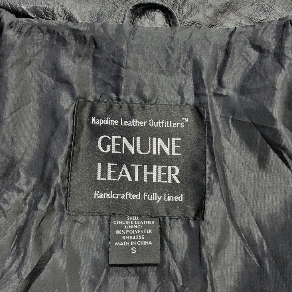 Napoline Leather Outfitters レザージャケット ブラック(メンズ S