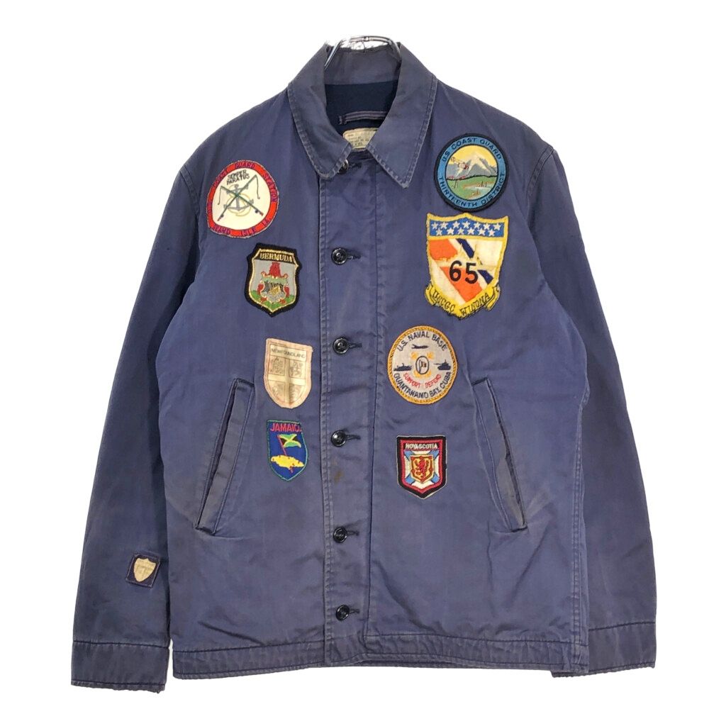 限定SALE，爆買い 60年代 米軍実物 U.S.NAVY ユーティリティージャケット サブマリン ヴィンテージ ミリタリー ネイビー(メンズ 38 R)中古 古着 V7482 その他