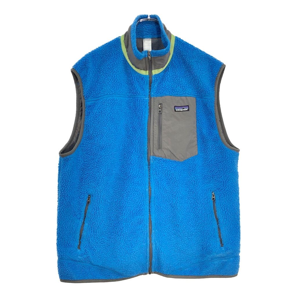 patagonia パタゴニア Retro-X レトロX ベスト アウトドア ブルー(メンズ XL)中古 古着 V7496