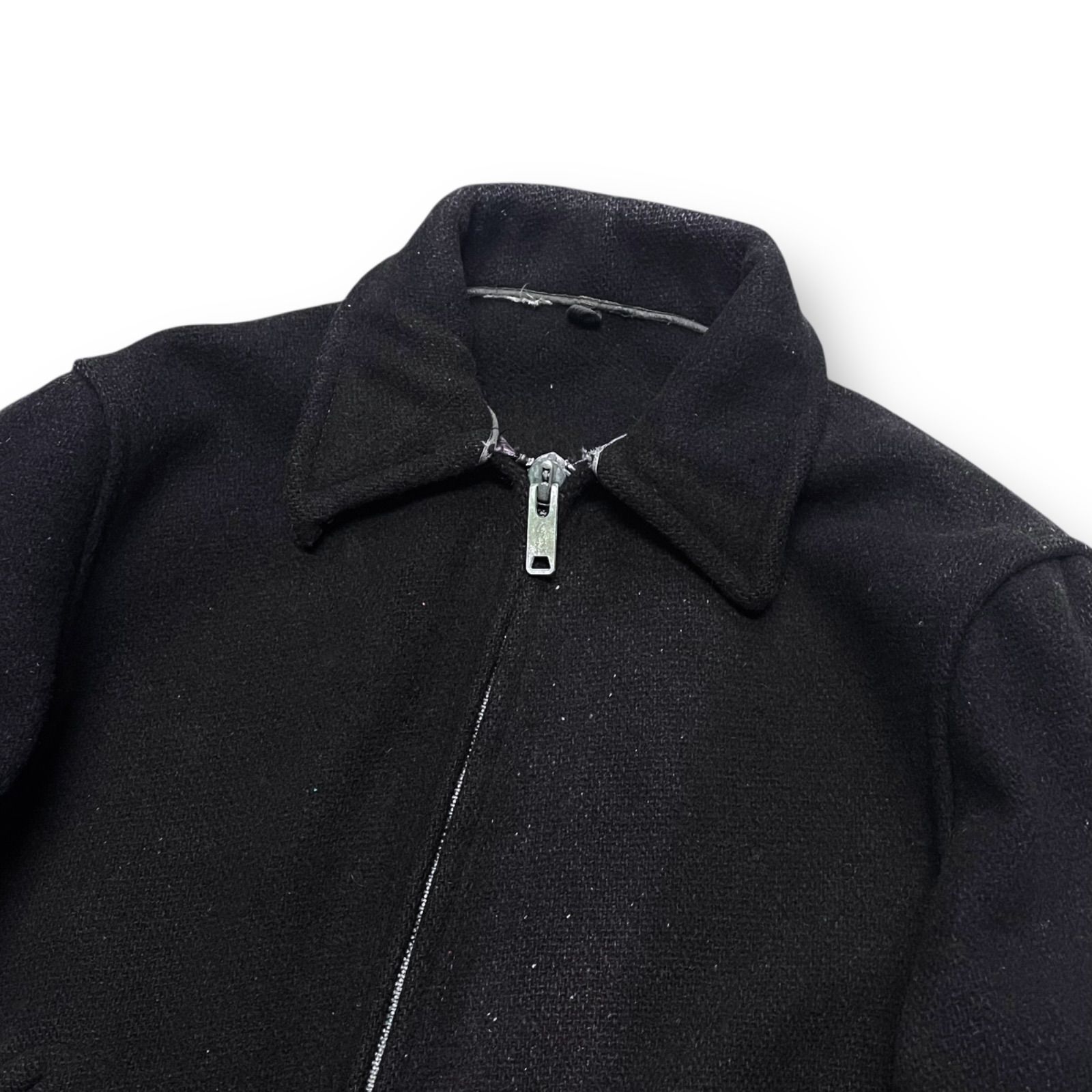 KING O WEAR ウールスポーツジャケット　ブラック　ビンテージ 40s KING O WEAR Wool Sports Jacket 黒 M Vintage スポーツジャケット