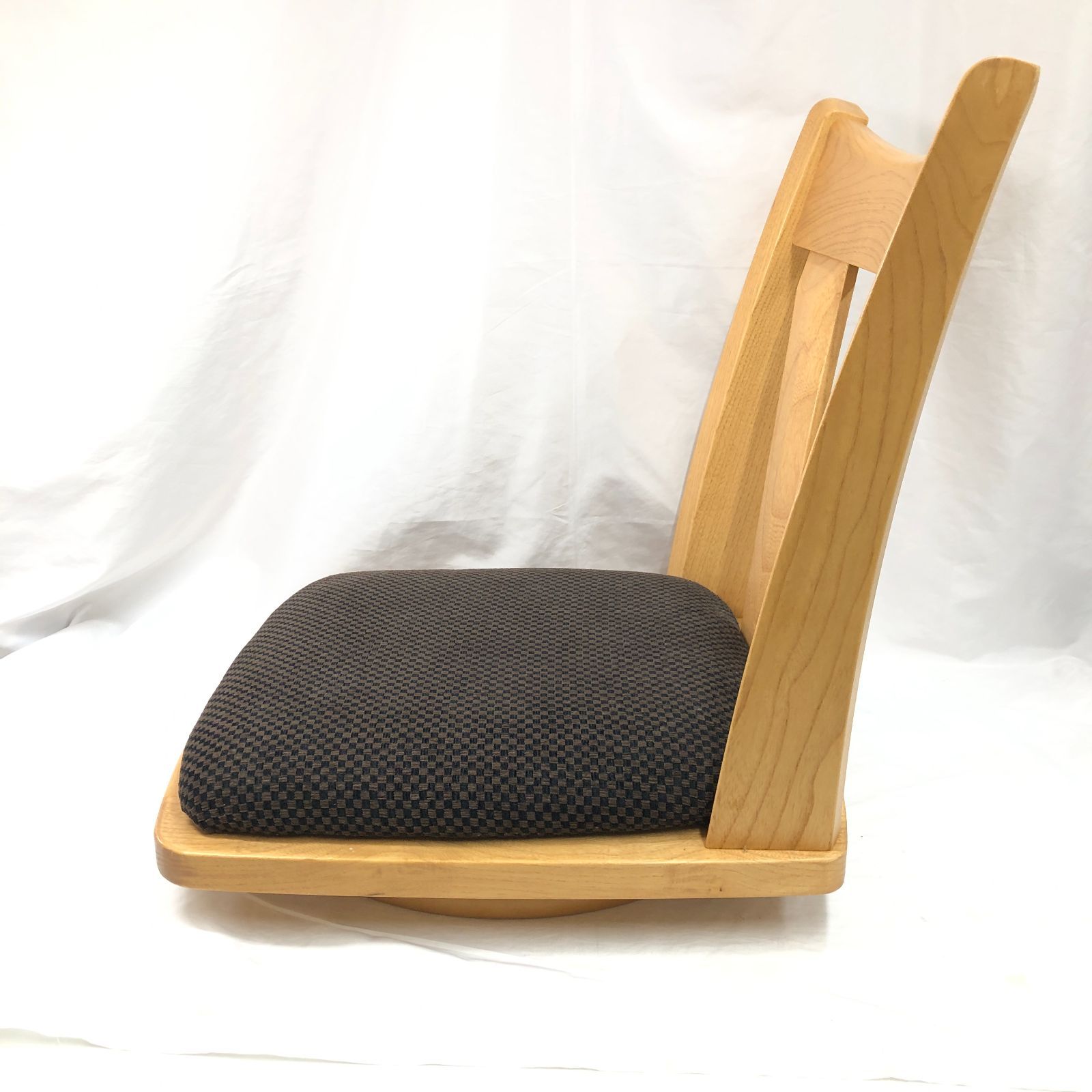 株式会社アサヒ 回転 座椅子 重厚 和室 天然木 アンティーク - メルカリ