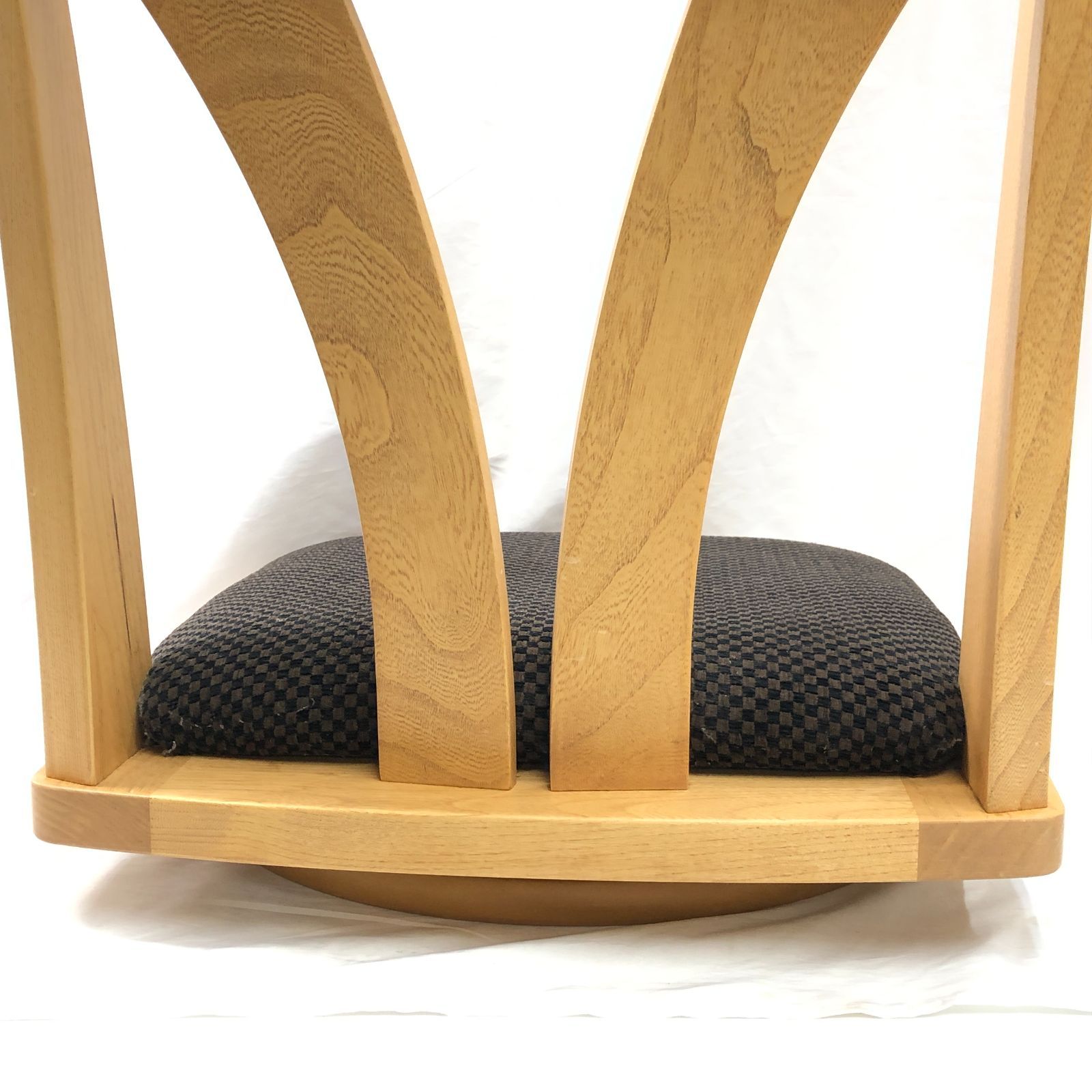 株式会社アサヒ 回転 座椅子 重厚 和室 天然木 アンティーク - メルカリ