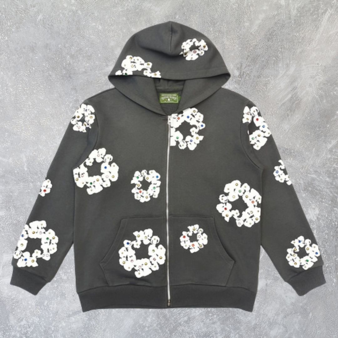 正規品 Denim Tears デニムティアーズ グレー 花柄 ラインストーン