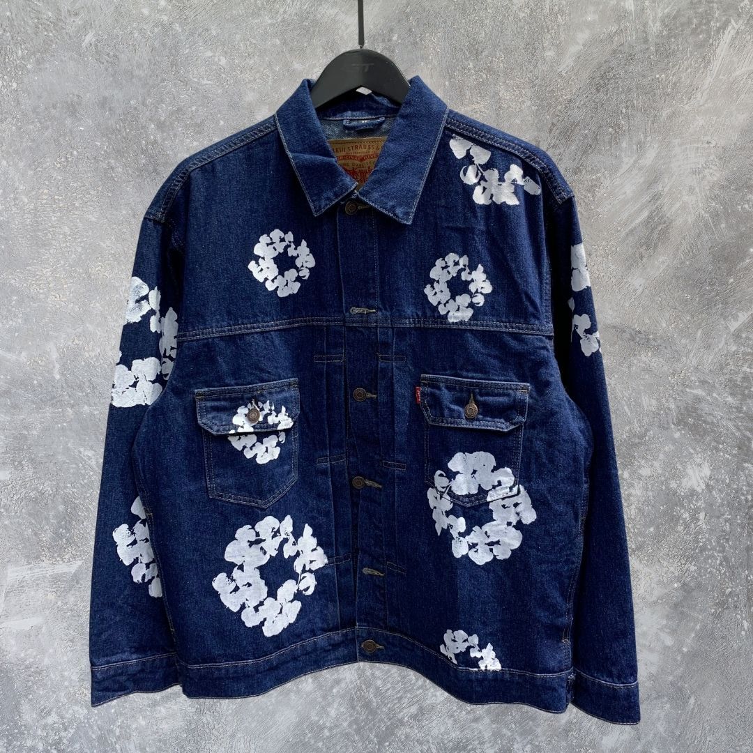 正規品 Denim Tears デニムティアーズ ×リーバイス インディゴ 花柄
