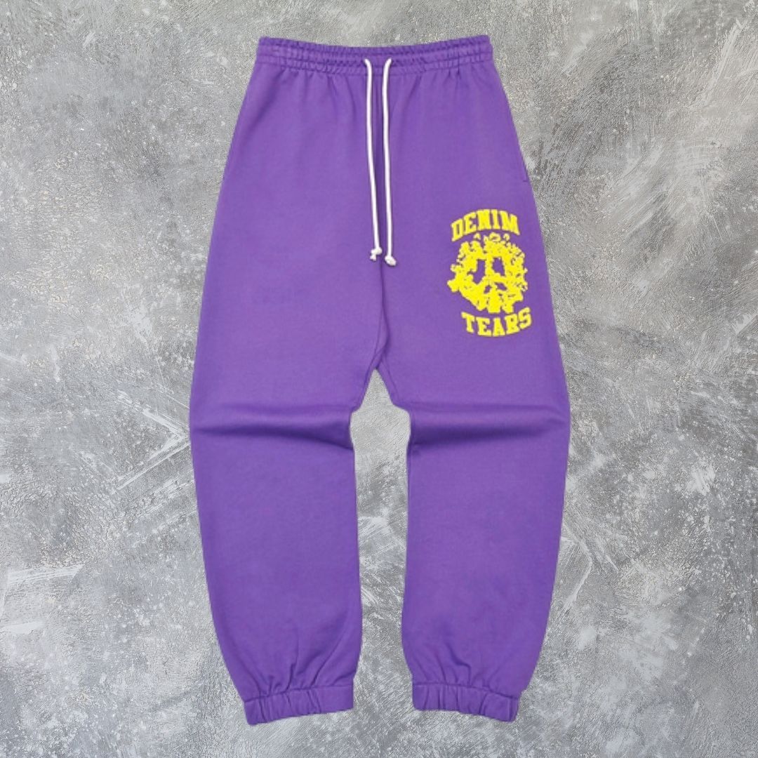 正規品 Denim Tears デニムティアーズ パープル ロゴ スウェットパンツ
