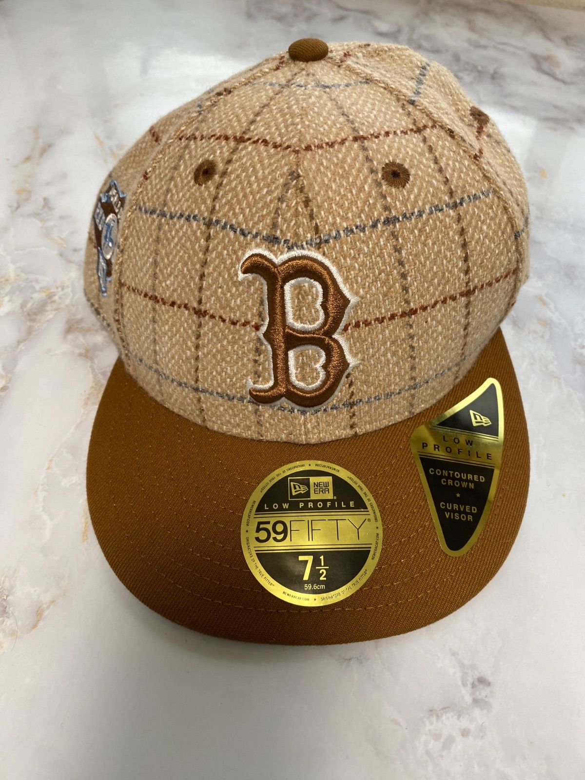 New Era 59FIFTY チェック柄キャップ 7 1/2 - メルカリ