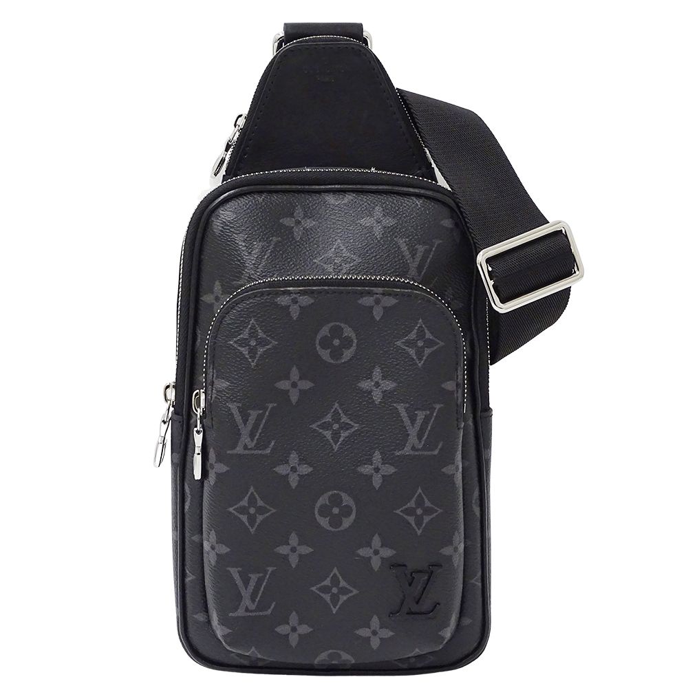 ルイ・ヴィトン LOUIS VUITTON バッグ モノグラム エクリプス メンズ ブランド ボディバッグ アヴェニュー スリングバッグ PM M47137 ブラック 黒 おしゃれ 【中古】