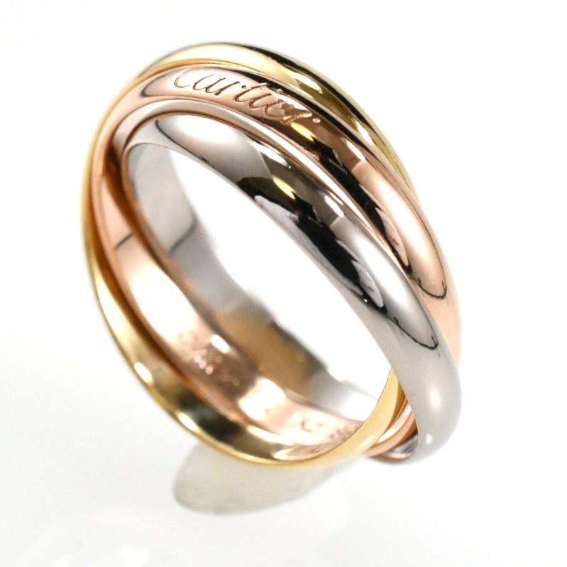 Cartier カルティエ トリニティリング SM 3連リング K18 スリーカラー