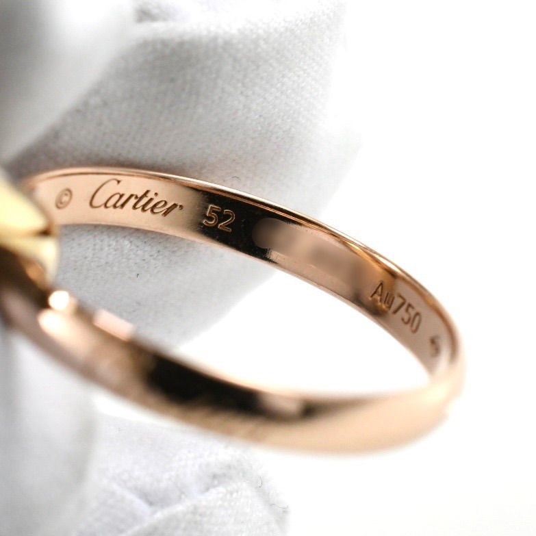 Cartier カルティエ トリニティリング SM 3連リング K18 スリーカラー