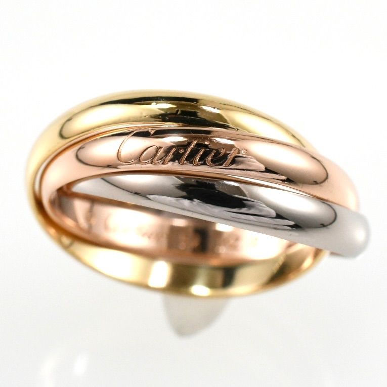 Cartier カルティエ トリニティリング SM 3連リング K18 スリーカラー