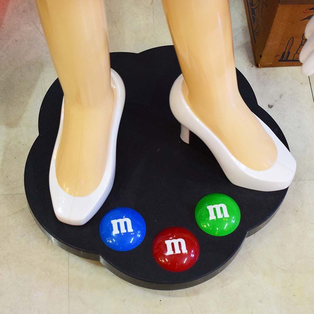 m&m's エムアンドエムズ ディスプレイ [ブラウン] / キャスター付き