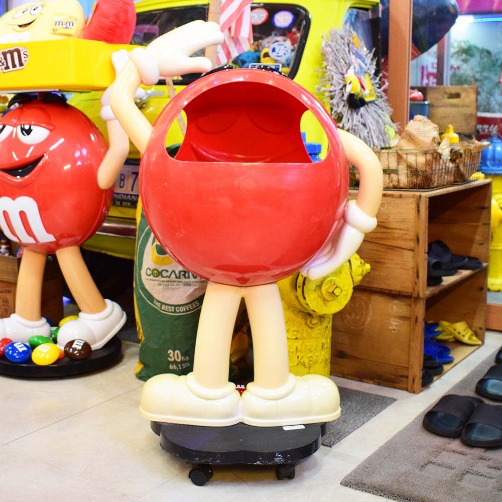 m&m's エムアンドエムズ ディスプレイ　トレイ　キャスター付き　レッド m&m's エムアンドエムズ ディスプレイ トレイ キャスター付き レッド