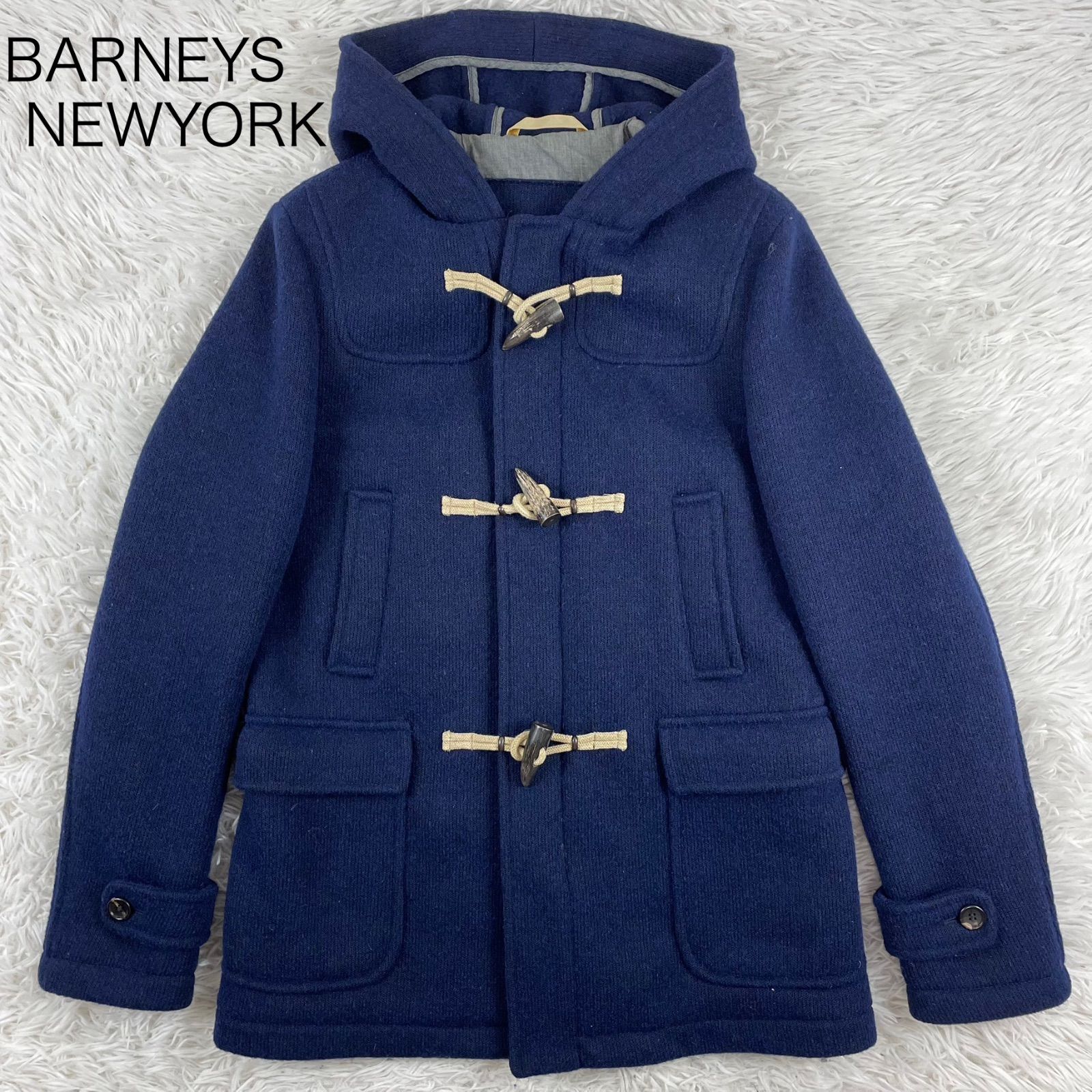 BARNEYS NEWYORK⭐︎L ダッフルコート ウールコート ネイビー BARNEYS NEWYORK バーニーズニューヨーク ショートダッフルコート M