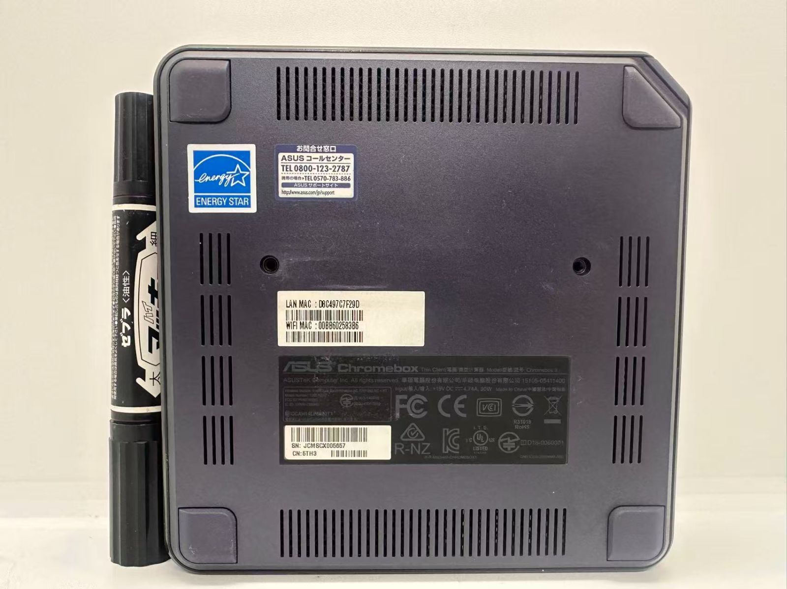 ASUS Chromebox 3 (CN65) 第8世代 Core i7 8550U 1.80GHz 4GB 32GB(SSD