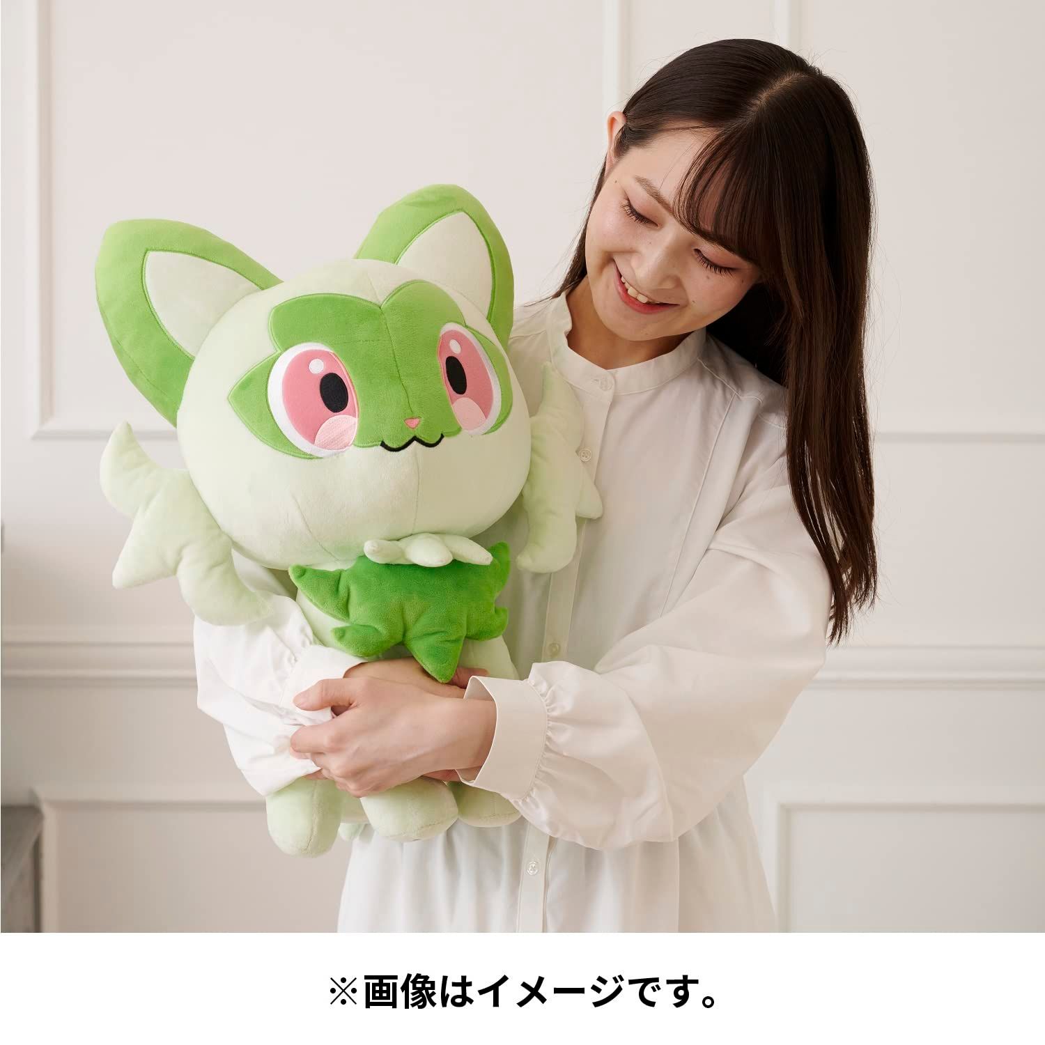 ポケモンセンターオリジナル ぬいぐるみ 等身大ニャオハ 50×44×41(H×W×D:) [02) 等身大サイズ] ぬいぐるみ ポケモンセンターオリジナル 等身大ニャオハ ホゲータ ポケモンセンター 等身大ぬいぐるみ公式直営ストア
