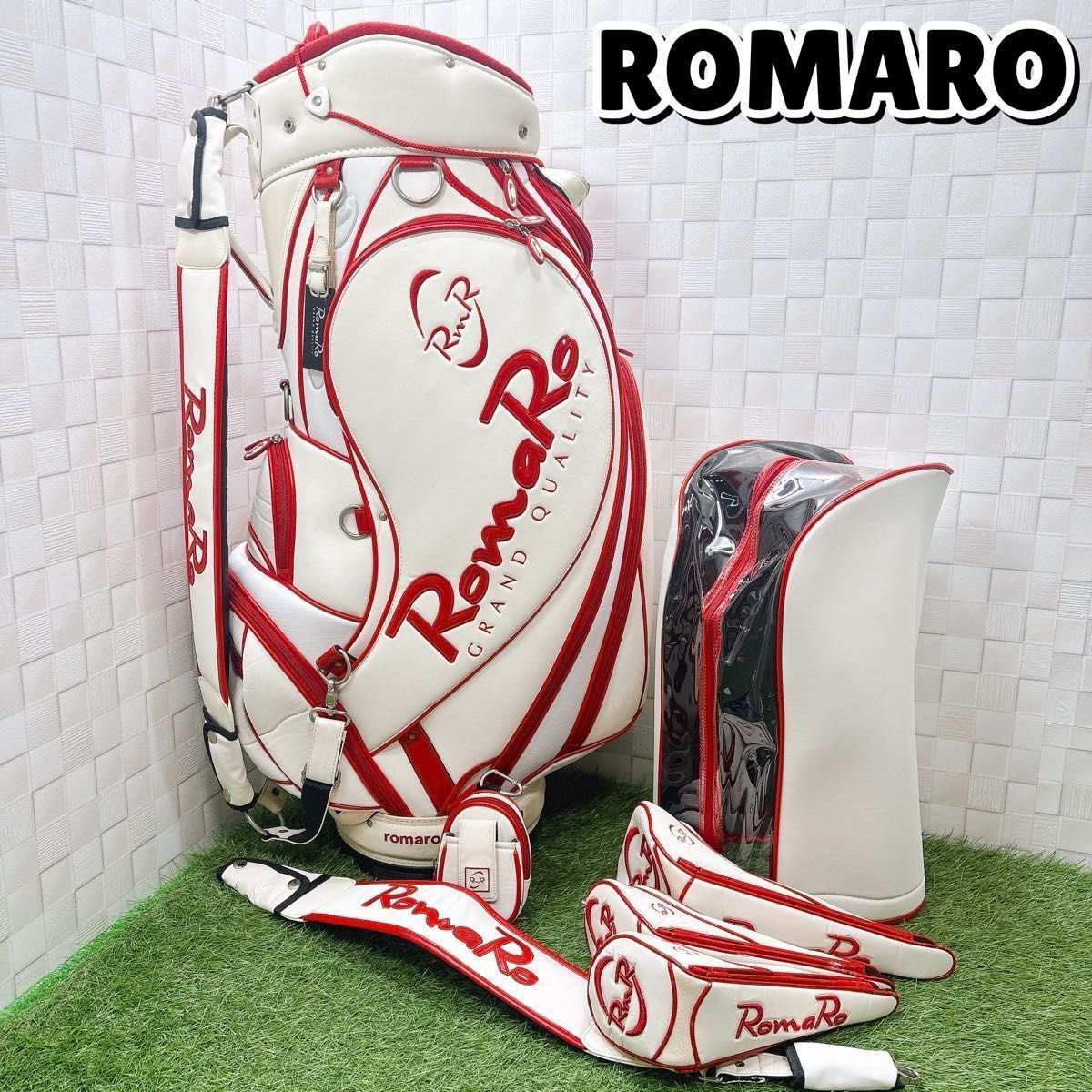 RomaRo シルバー/レッド キャディバッグ RomaRo シルバー/レッド キャディバッグ