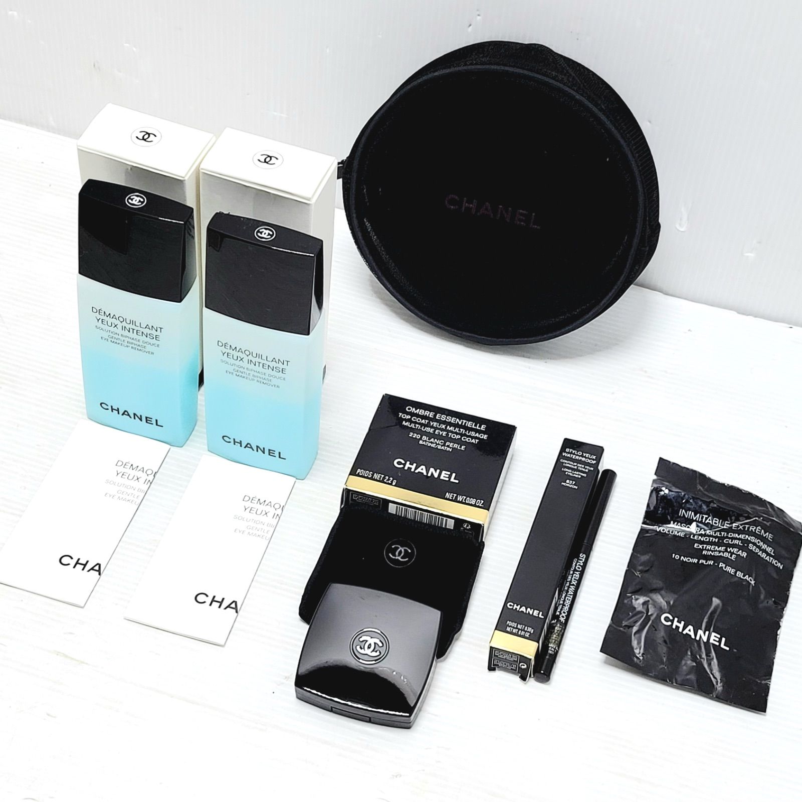 ♥品 CHANEL シャネル デマキヤン ユー アンタンス アイメイクリムーバー クレンジング 100 mlx 2 オンブル エサンシエル 220 アイシャドウ スティロ ウォータープルーフ 837 アイライナー