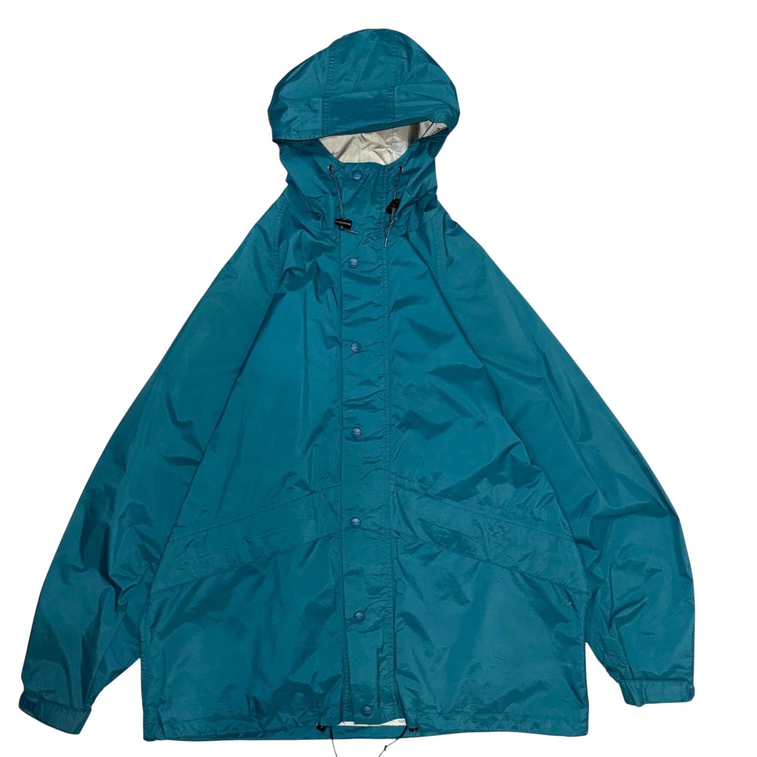 90s L.L.BEAN GORE-TEX STOWAWAY Mountain Parka L ブル―グリーン 