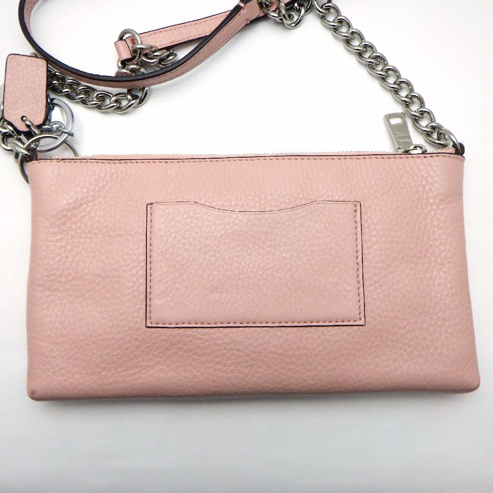 COACH コーチ F52709 クイン クロスボディ ペブルレザー チェーン 